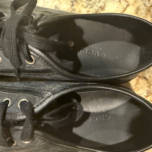 Gucci Black Canvas Shoes GG Monogram 8 - Picture 8 of 9